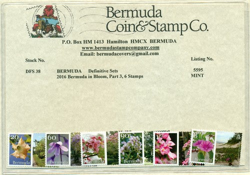 2016 Bermuda in Bloom, part 3 - 6 stamps