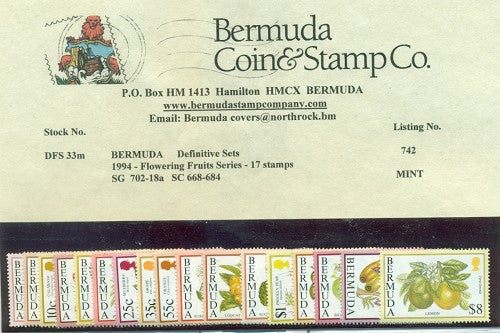 1994 Flowering Fruits, 17 stamps