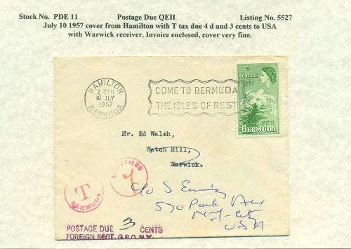 Postage Due QEII PDQ11
