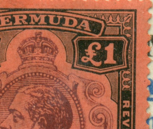 KGV & KGVI Flaws, Crown ink flaw -KGF 17