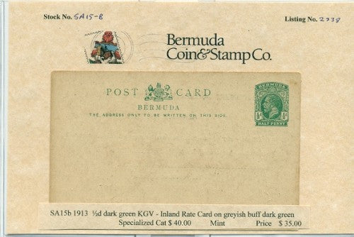 1913 King George Fifth - SA15b
