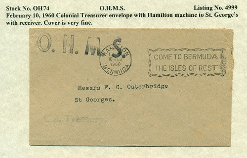 OHMS Colonial Treasury February 10, 1966