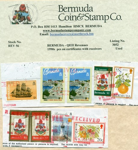 Stamps on pieces