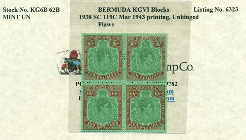 Block of KGVI KG6B 62B