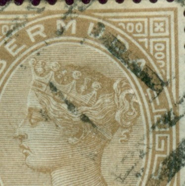 Queen Victoria Flaws Retouch on crown SG-19 QVF 15