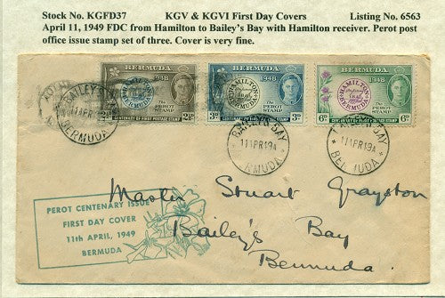 FDC 4/11/1949 KG6C 37
