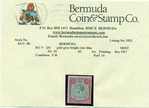 2/6 1st printing December 1917 - FH