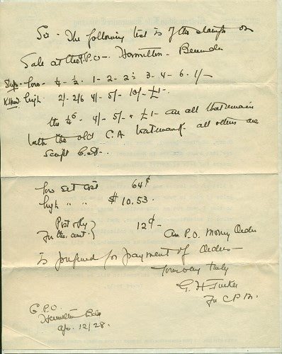 OHMS Hamilton H10- Official P.O. envelope April 12, 1928