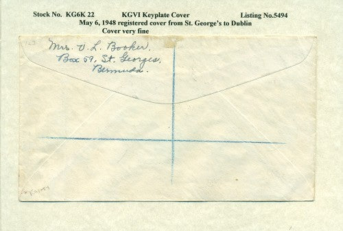 KGV & KGVI Keyplate Covers KG6K 22