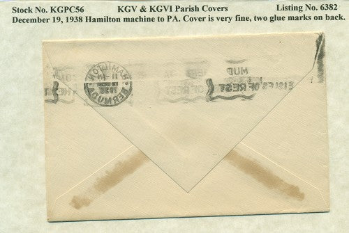 KGV & KGVI Parish Covers Hamilton December 19, 1938 KGPC 56