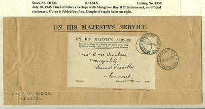 OHMS Chief of Police July 20, 1945