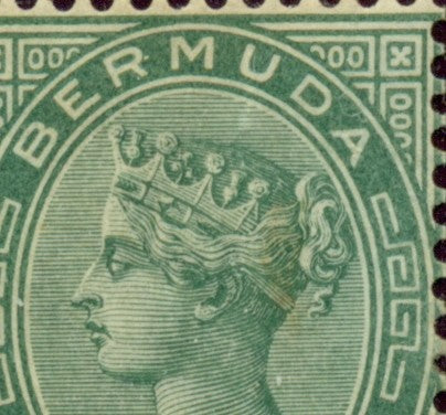 Queen Victoria Flaws Line over head SG-21 QVF 18