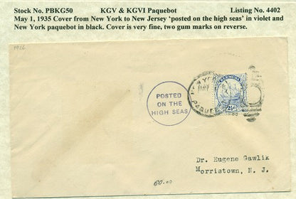 Paquebot Mail from May 1, 1935