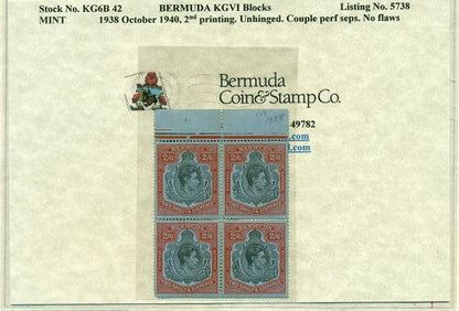 Block of KGVI KG6B 42
