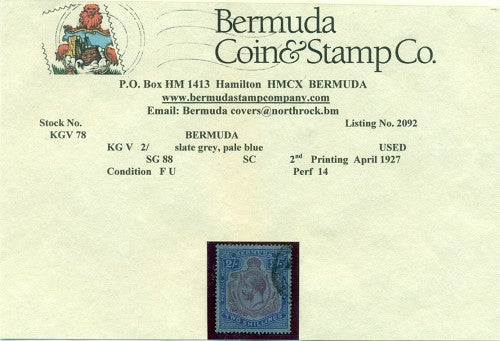 2/-  Second printing April 1927