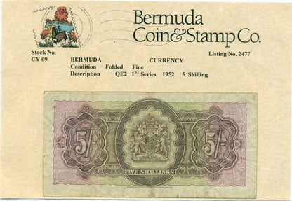 Qe2  1st series 1952 5/ Note