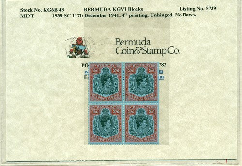 Block of KGVI KG6B 43