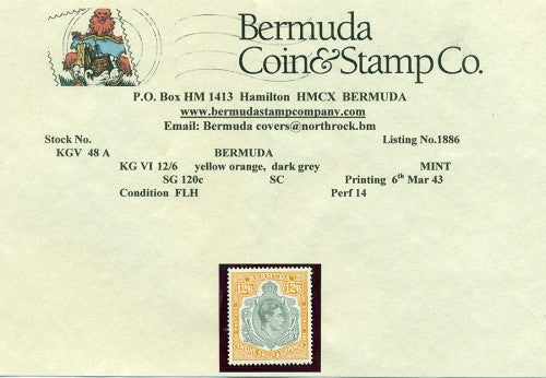 12/6  Sixth printing March 1943 -KGVI 48a