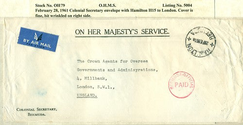 OHMS Colonial Secretary February 28, 1961