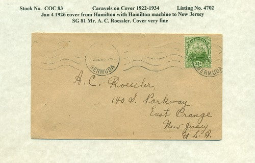 Caravels on Cover 1910-22, 83