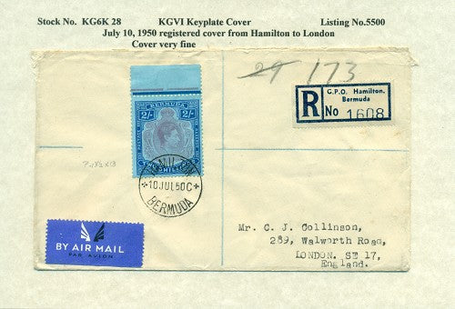 KGV & KGVI Keyplate Covers KG6K 28