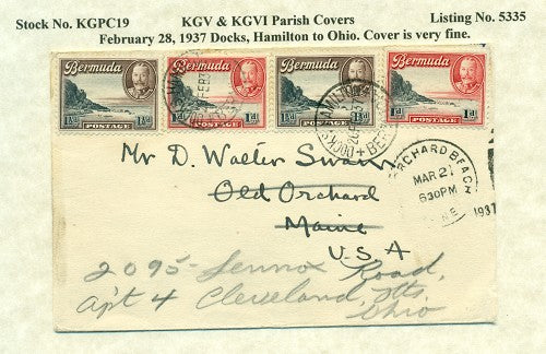 KGV & KGVI Parish Covers Docks, Hamilton February 28, 1937
