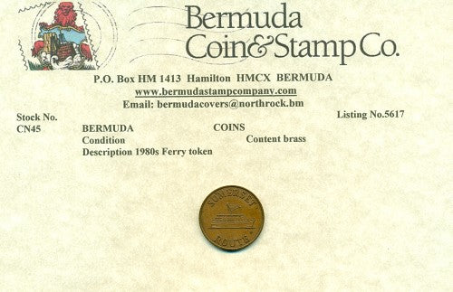 Bermuda Ferry Token CN45