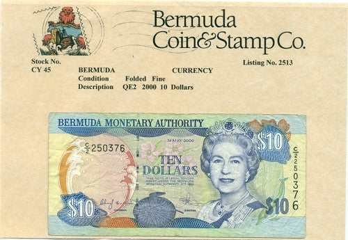 QE2   2000 $10.00 Note