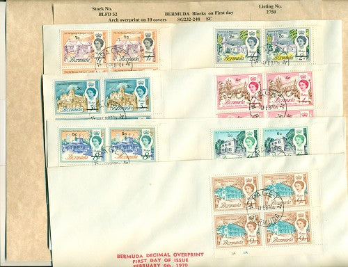 1970 Architecture Overprint (10 covers)