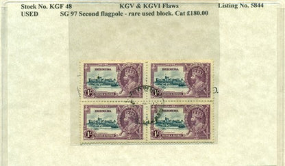 KGV & KGVI Flaws, Second flagpole -KGF48