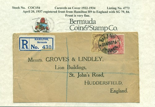 Caravels on Cover 1910-22, 154