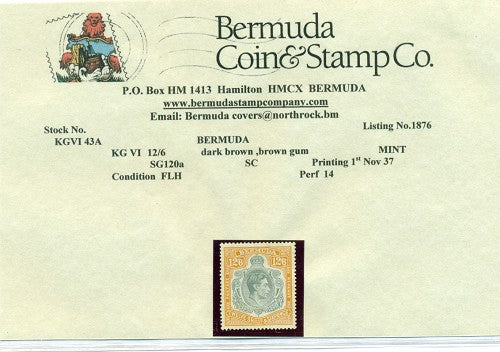 12/6  First printing November 1937 -KGVI 43a