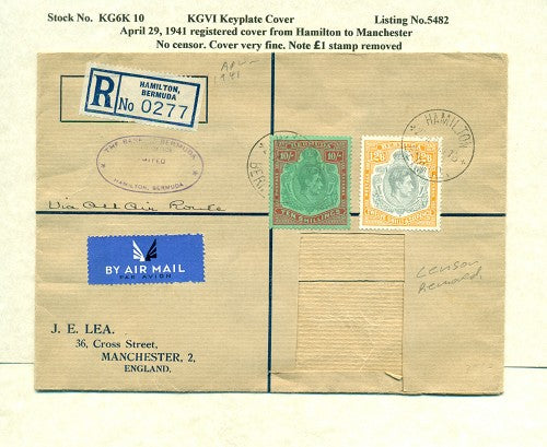 KGV & KGVI Keyplate Covers KG6K 10