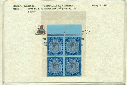 Block of KGVI KG6B 26