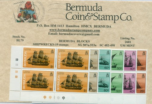 1986 Shipwrecks - set of 19