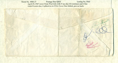 Postage Due QEII PDQ27