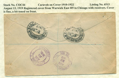 Caravels on Cover 1910-22 COC 44