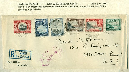 KGV & KGVI Parish Covers Hamilton May 5, 1936 KGPC 42