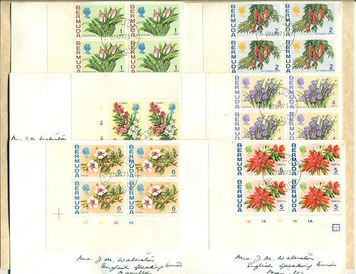 1970 Flowers (1c-18c)