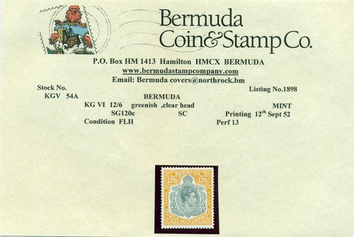 12/6  Twelfth printing September 1952 -KGVI 54a