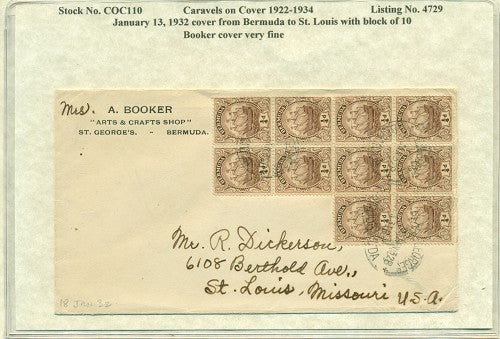 Caravels on Cover 1910-22, 110
