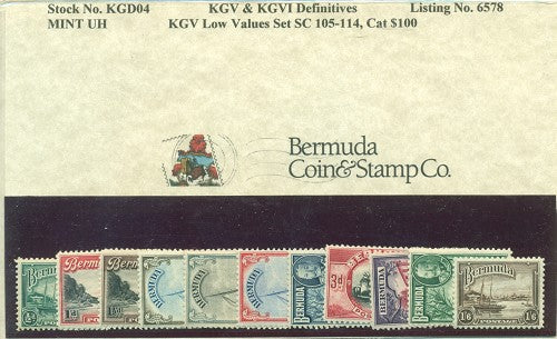KGV Low Values Set. Mint, UH KGD 04