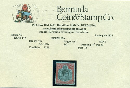 2/6 Fourth printing December 1941 KGVI 17a