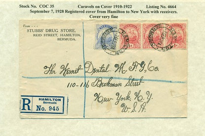 Caravels on Cover 1910-22, 35