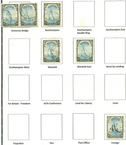 KGV & KGVI Cancels 1936 KGV Definitive KGX 07A