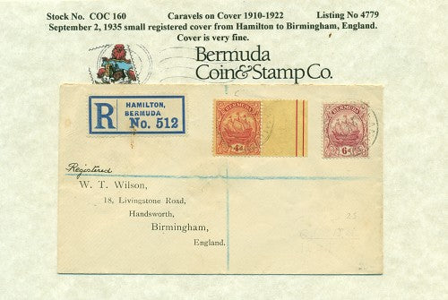 Caravels on Cover 1910-22, 160