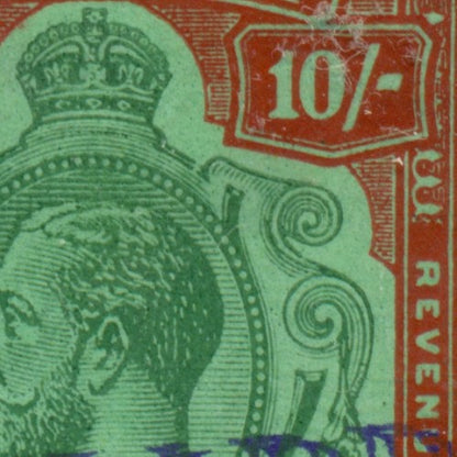 KGV & KGVI Flaws, Break in scroll -KGF 24