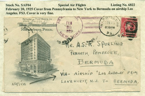 Special Air Flights February 20,1925 SAF 04