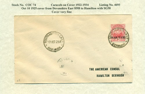Caravels on Cover 1910-22, 74