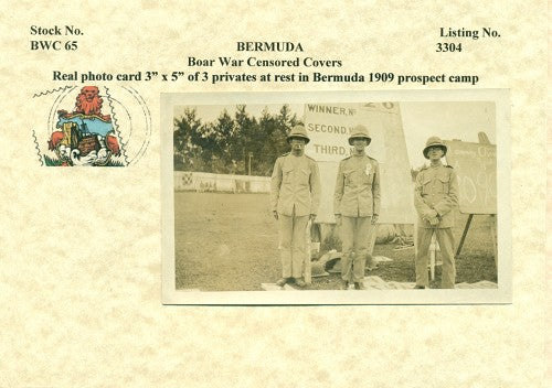 1909 real photo card Prospect Camp